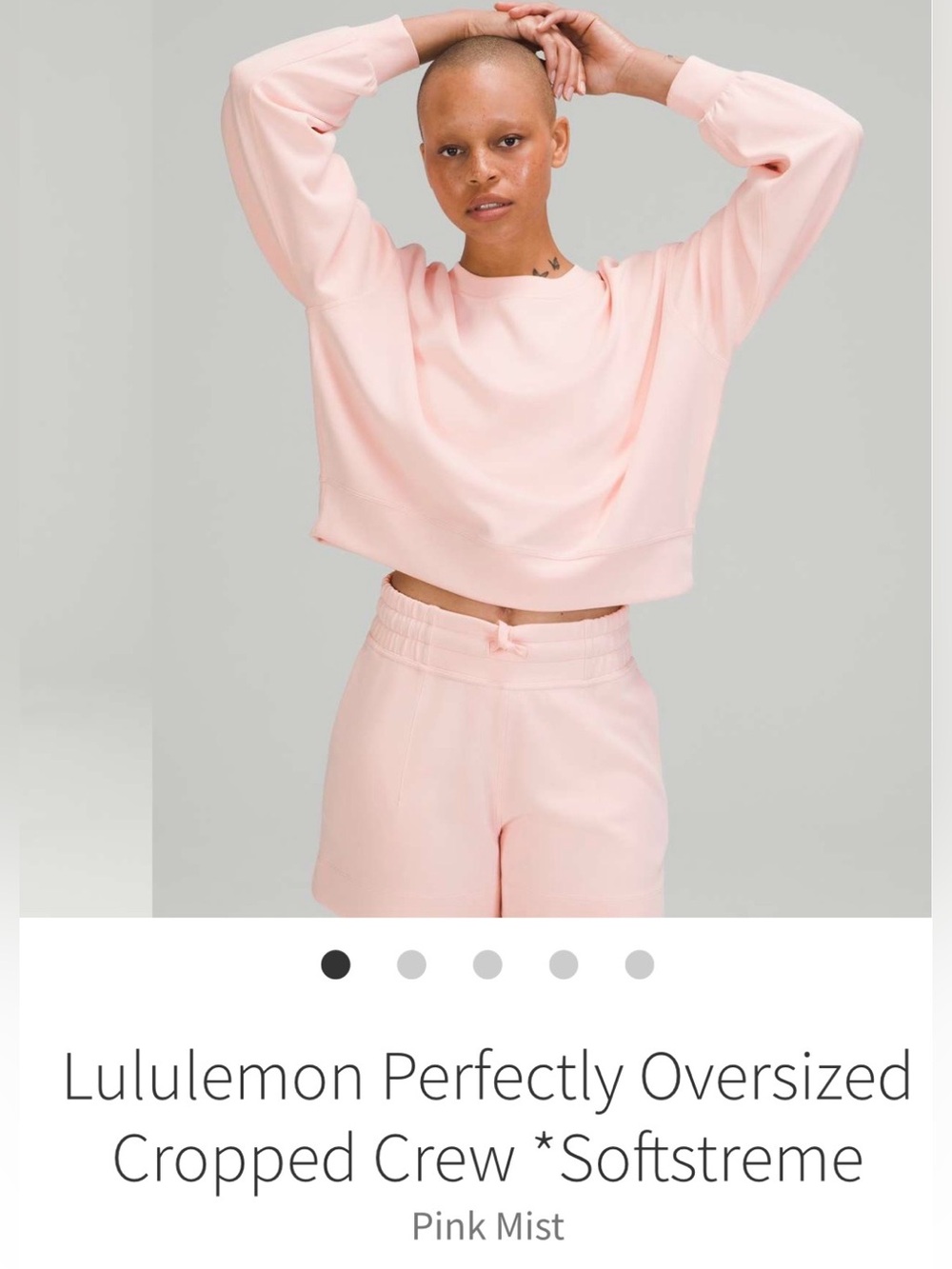 lululemon Perfectly Oversized
Crop Crew Size6